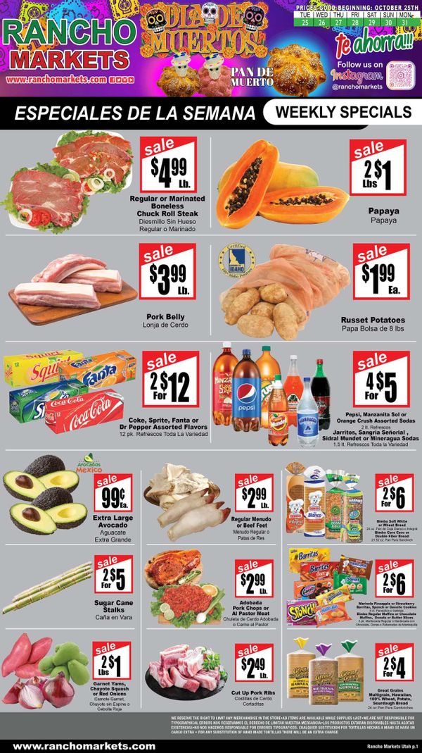 Rancho Markets Ut Weekly Ad Flyer Specials October To October