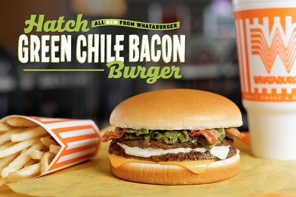 Limited Time Hatch Green Chili Bacon Burger Introduced At Whataburger