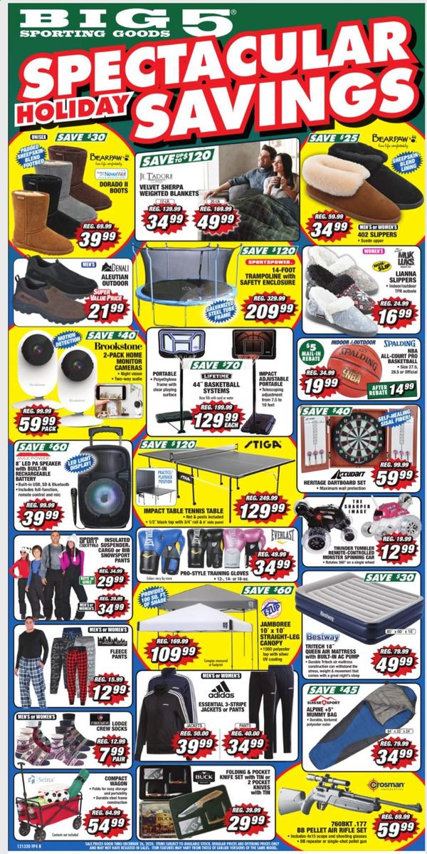 Big 5 Weekly Ad Flyer December 13 to December 26