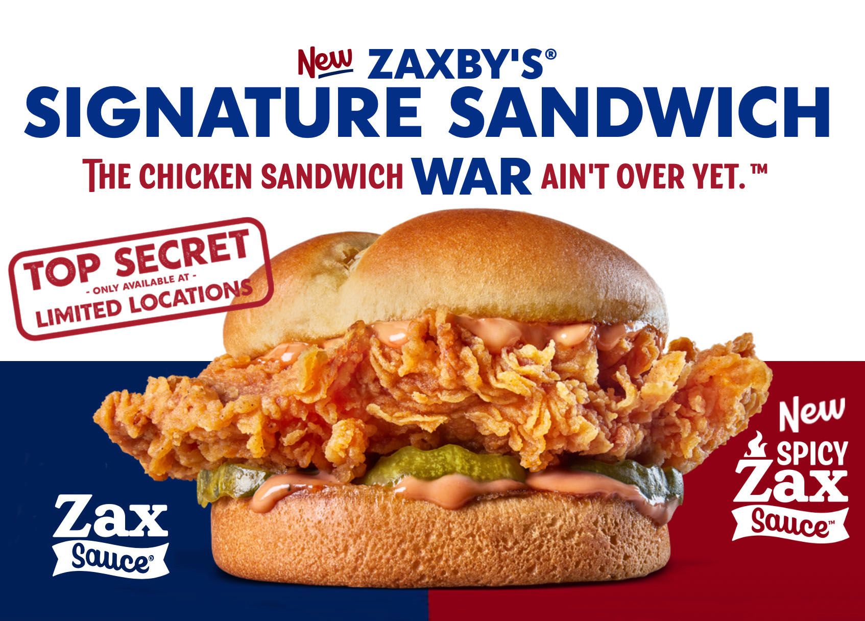 Zaxby's is Testing their New Signature Sandwich at Select Locations