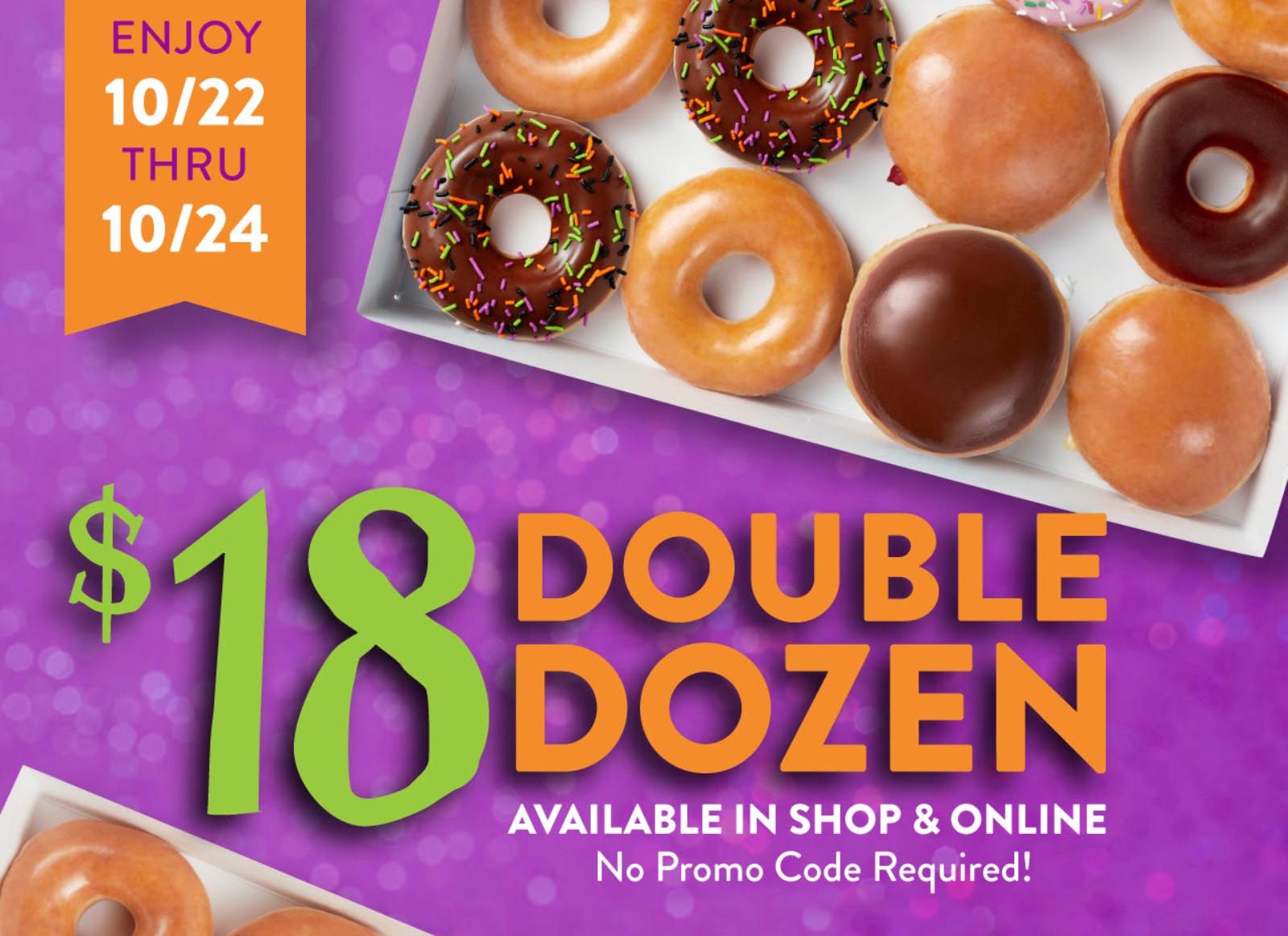 Krispy Kreme Offers Rewards Members an 18 Double Dozen Doughnuts this