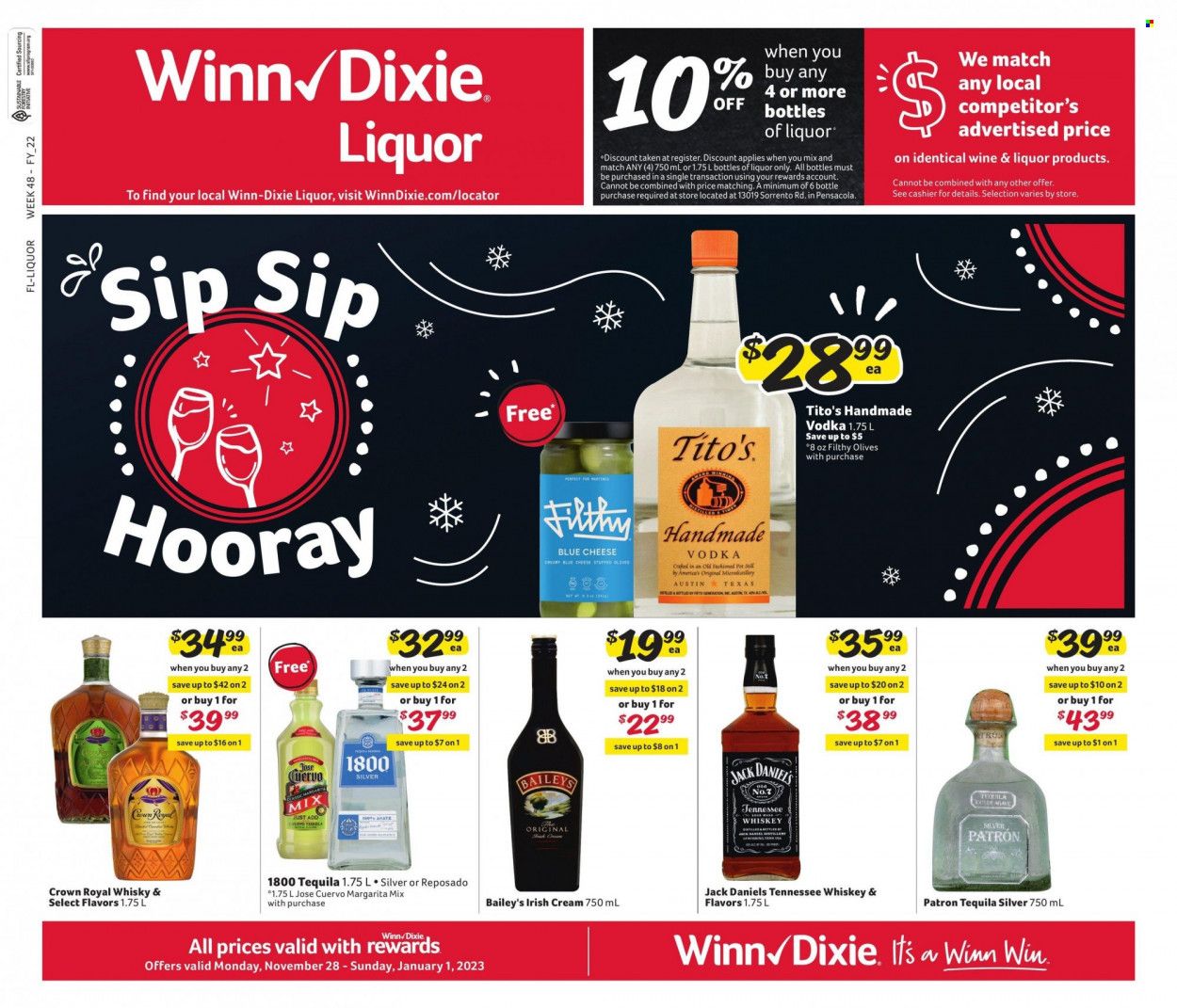 Winn Dixie (FL) Weekly Ad Flyer Specials November 28 to January 1, 2023