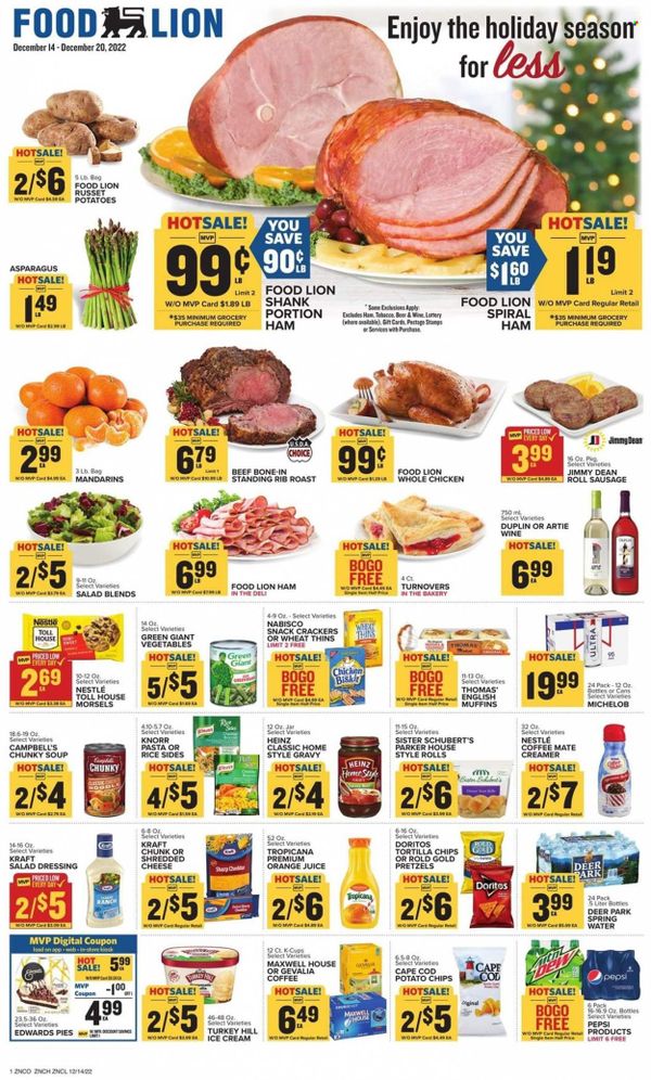 Food Lion (NC) Weekly Ad Flyer Specials December 14 to December 20, 2022