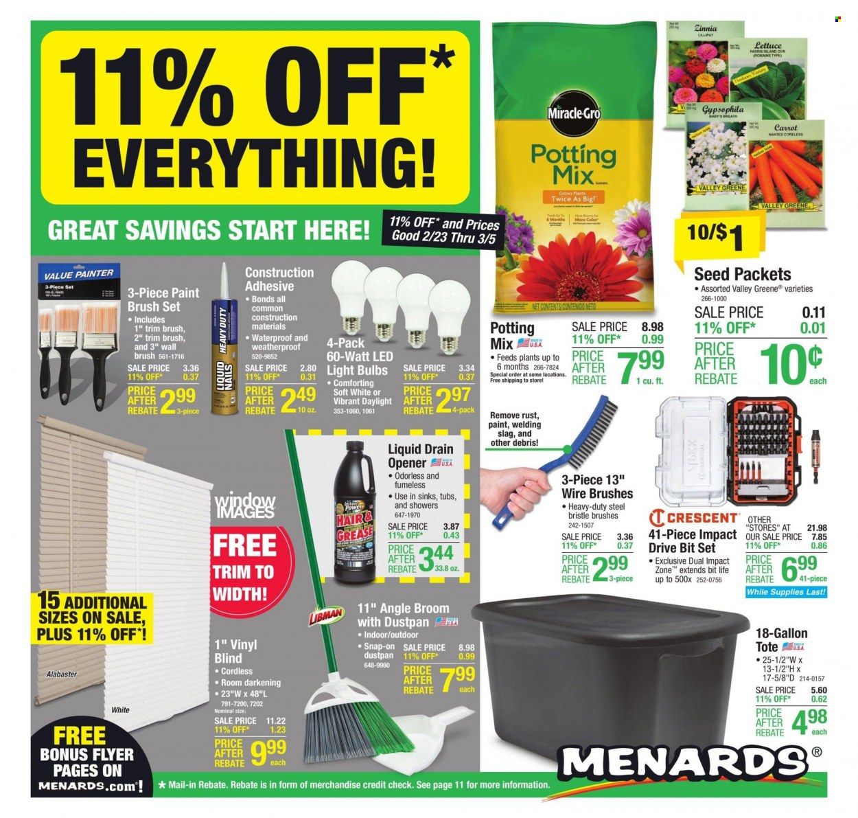 Menards (IL) Weekly Ad Flyer Specials February 23 to March 5, 2023