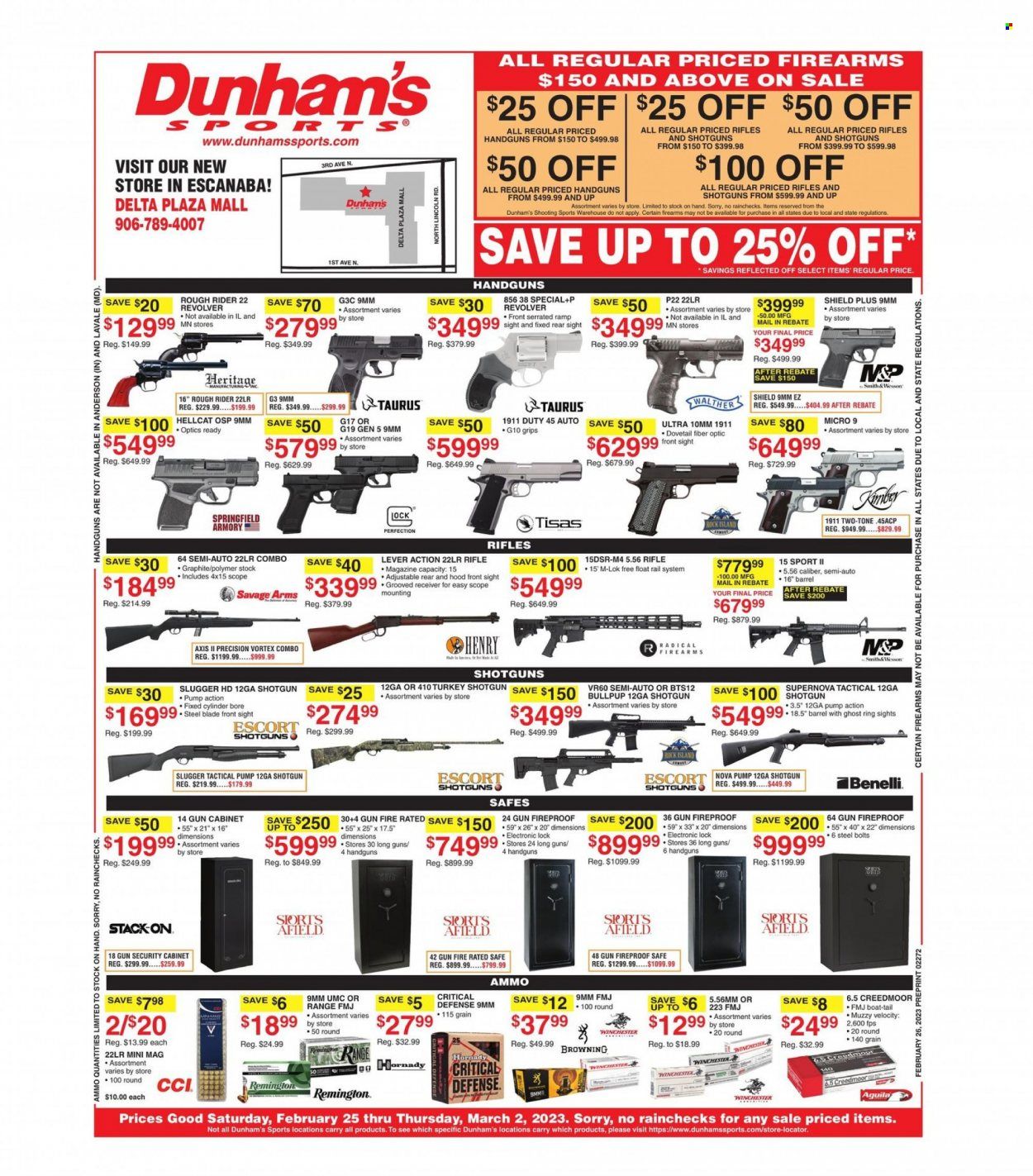 Dunham's Sports (MI) Weekly Ad Flyer Specials February 25 to March 2, 2023