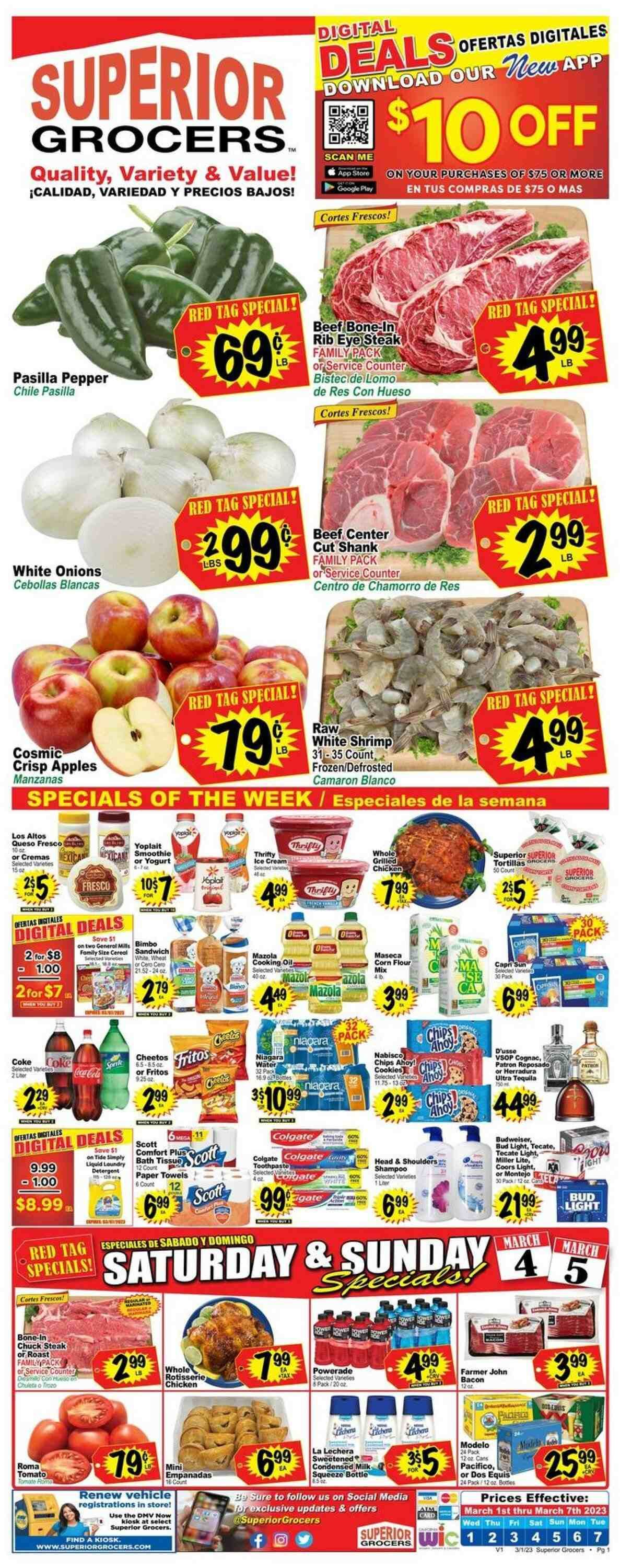 Superior Grocers (CA) Weekly Ad Flyer Specials March 1 to March 7, 2023