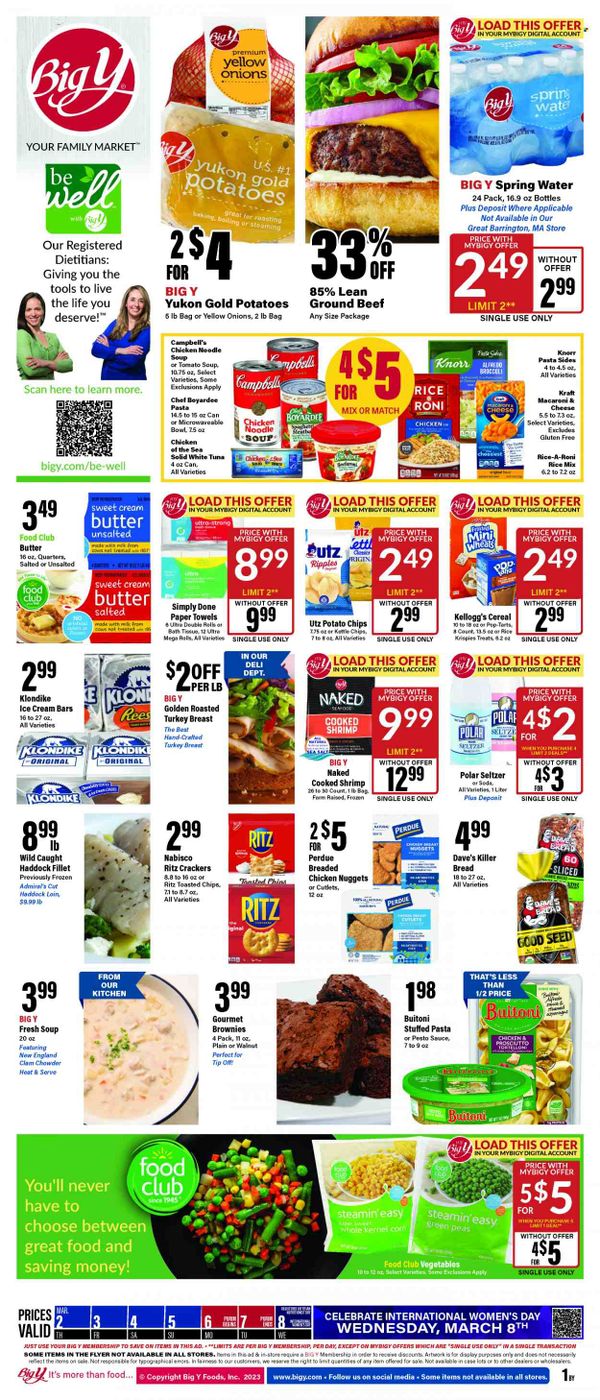 Big Y (MA) Weekly Ad Flyer Specials March 2 to March 8, 2023