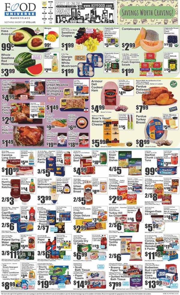 Food Universe (NY) Weekly Ad Flyer Specials August 4 to August 10, 2023