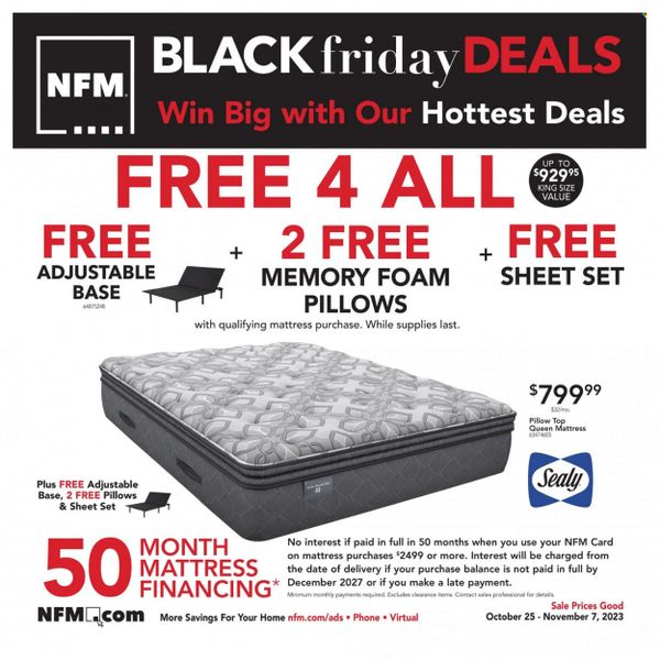 Nebraska Furniture Mart (IA, KS, NE, TX) Weekly Ad Flyer Specials