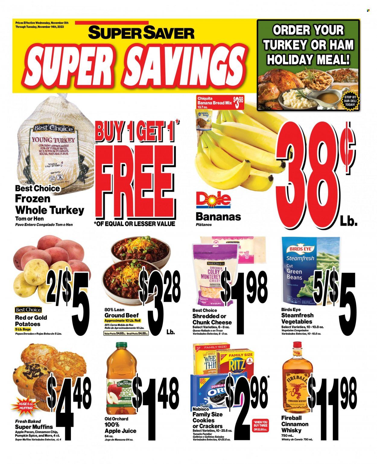 Super Saver Weekly Ad Flyer Specials November 8 to November 14, 2023