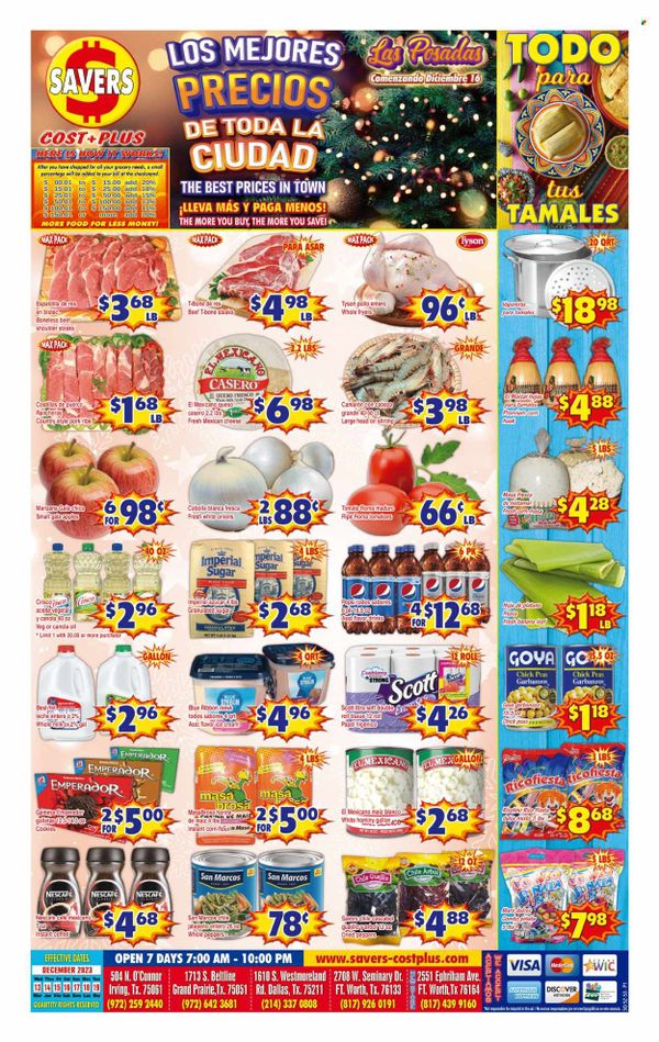 Savers Cost Plus (tx) Weekly Ad Flyer Specials December 13 To December 