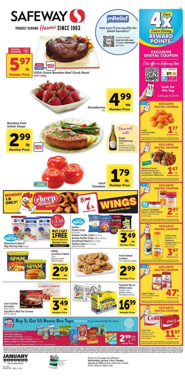 Safeway (HI) Weekly Ad Flyer Specials January 3 to January 9, 2024